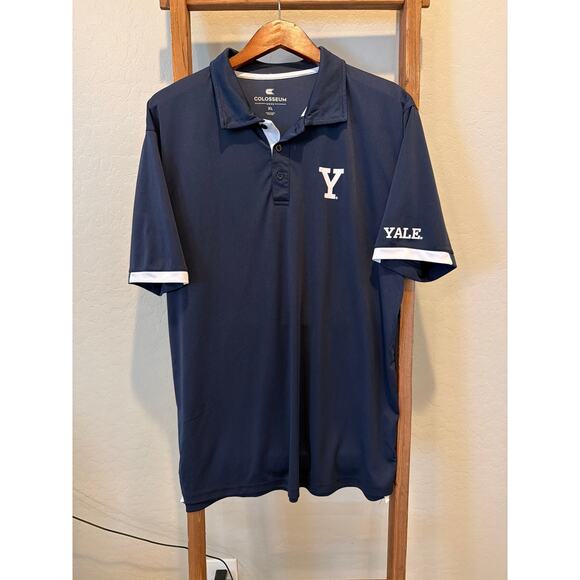 Colosseum Athletics Other - Colosseum Yale Bulldogs Performance Polo Shirt XL Navy